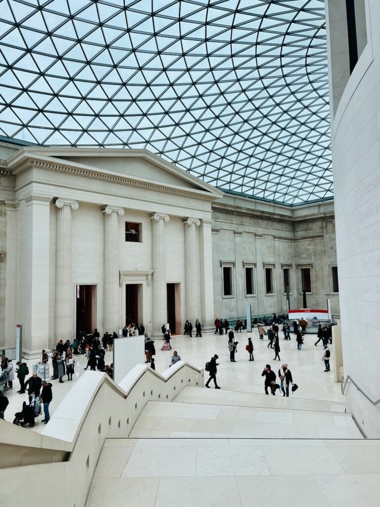 things to buy in london: go to a museum gift shop, like the one here at the iconic British Museum