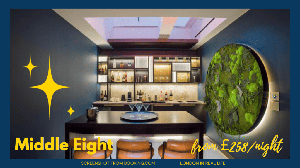 middle eight hotel bar: london hidden gem hotels